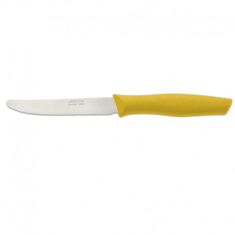 Cuchillo de mesa 11cm mango amarillo Arcos