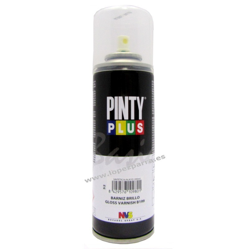 Barniz brillo incoloro en spray 200ml PintyPlus