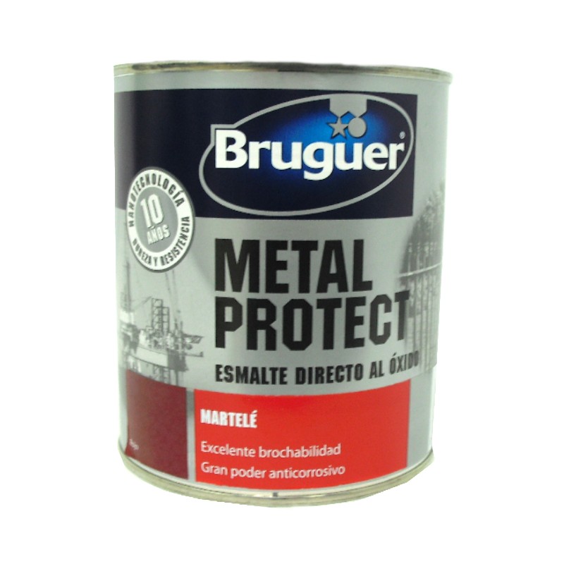 Esmalte antióxido martelé Rojo 750 ML Metal Protect 375 Bruguer