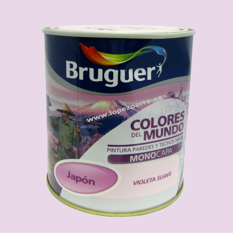 Pintura plástica Colores del Mundo violeta suave Bruguer