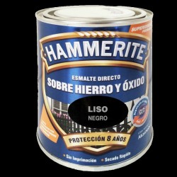 ESMALTE HAMMERITE 2,5L NEGRO LISO
