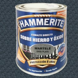 ESMALTE HAMMERITE 2,5LT GRIS PLATA MARTELE