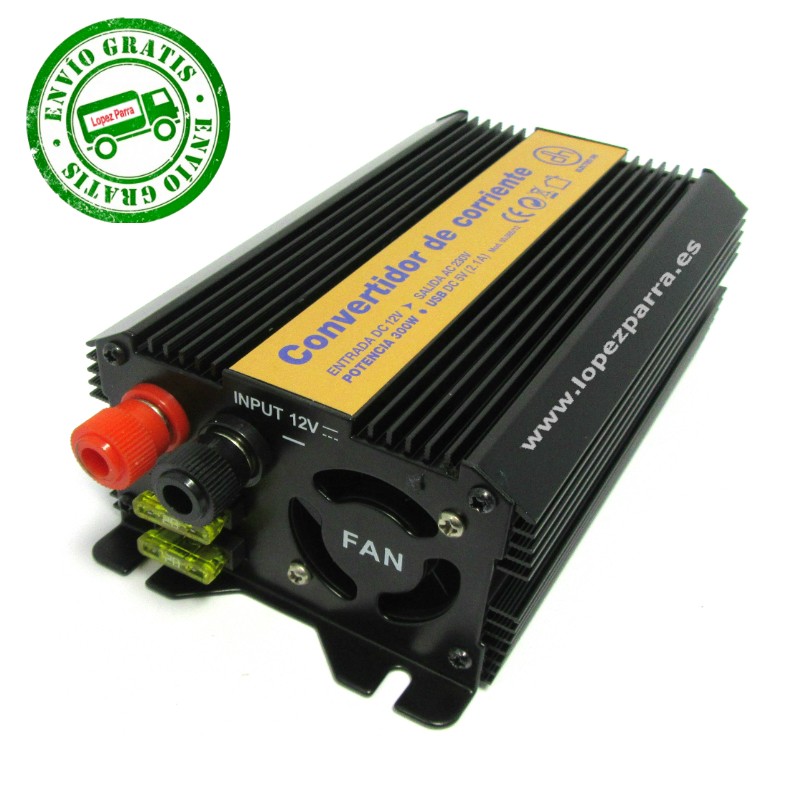 Convertidor de corriente 12 VDC a 230VAC 300W ElectroDH