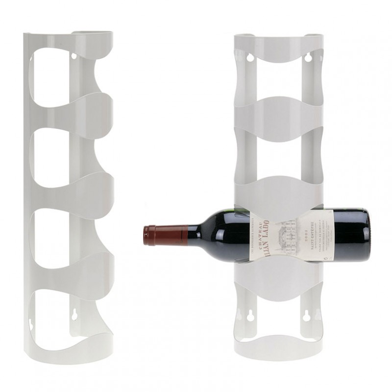 Botellero de Pared para 4 Botellas con soporte para Copas Dornan - SKLUM