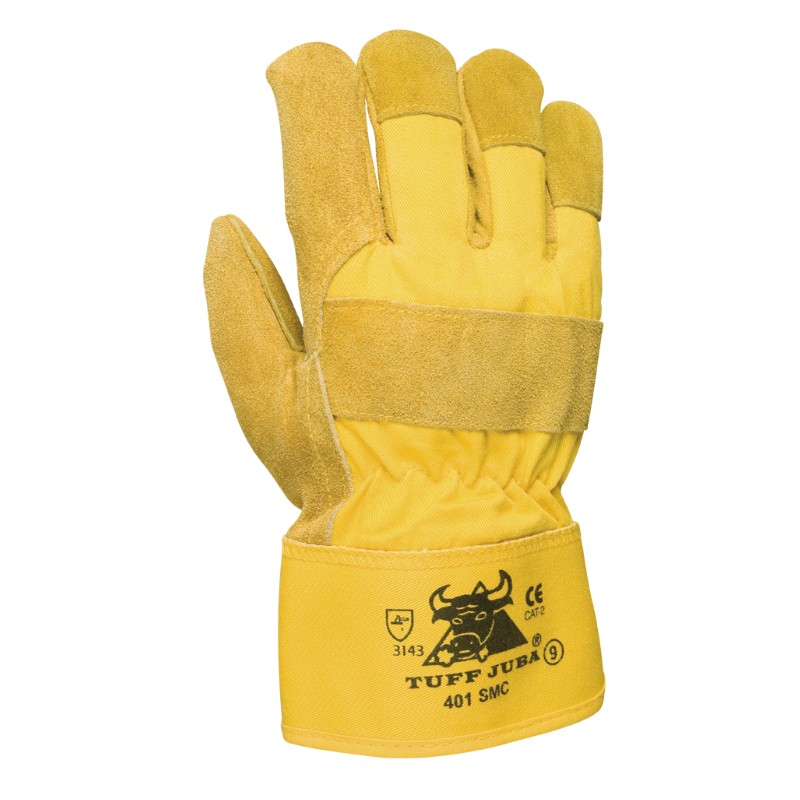 Guantes Juba 401SMC Americano de Serraje y Lona