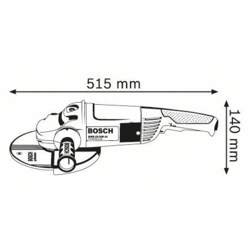 Amoladora angular Bosch GWS 22-180 JH PROFESSIONAL — Sumtallfer, S.L.