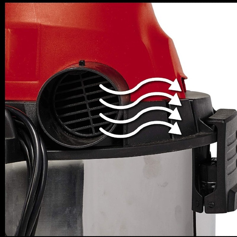 Einhell Expert Aspirador seco/ liquido - TE-VC 2230 SA de tipo industrial  (230 V, 1150 W, recipiente de 30 L, nivel de ruido 74 dB), incorpora muchos  accesorios : : Hogar y cocina