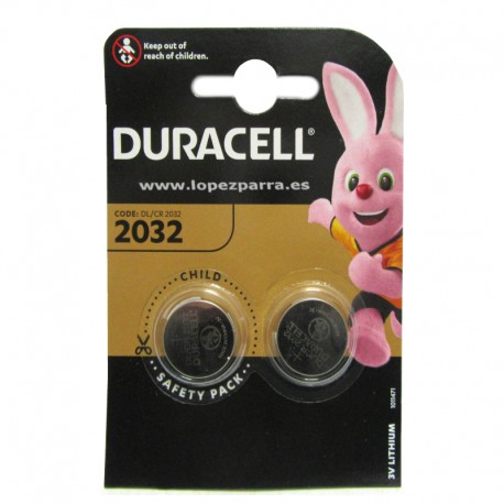 Pila botón litio 2032 CR2032 DL2032 3V Duracell