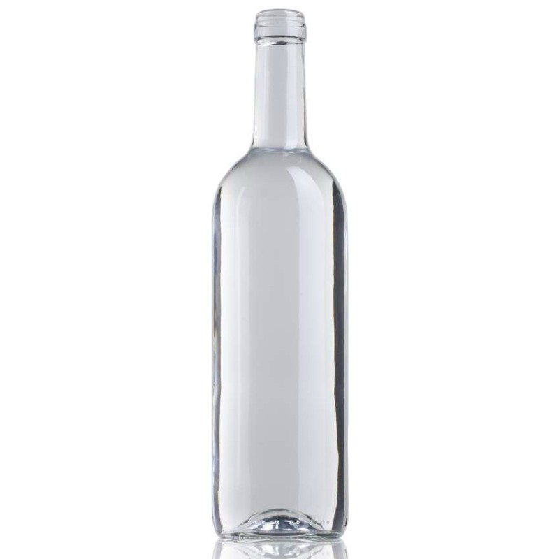 Botella de vidrio transparente 750ml