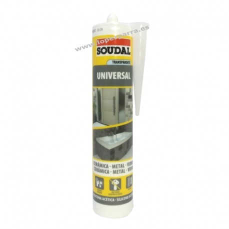 SILICONA UNIVERSAL TRANSPARENTE 280ML SOUDAL