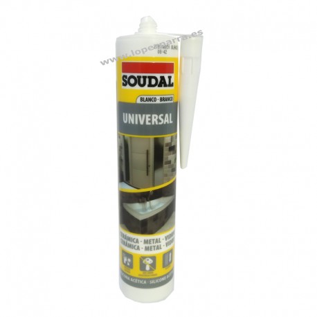 SILICONA UNIVERSAL BLANCO 280ML SOUDAL